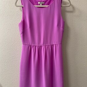J. Crew Vibrant Pink Midi Dress